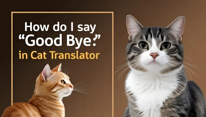 How Do I Say “Good Bye” in Cat Translator?